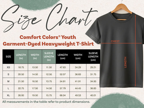 (Comfort colors) Youth shirt Black