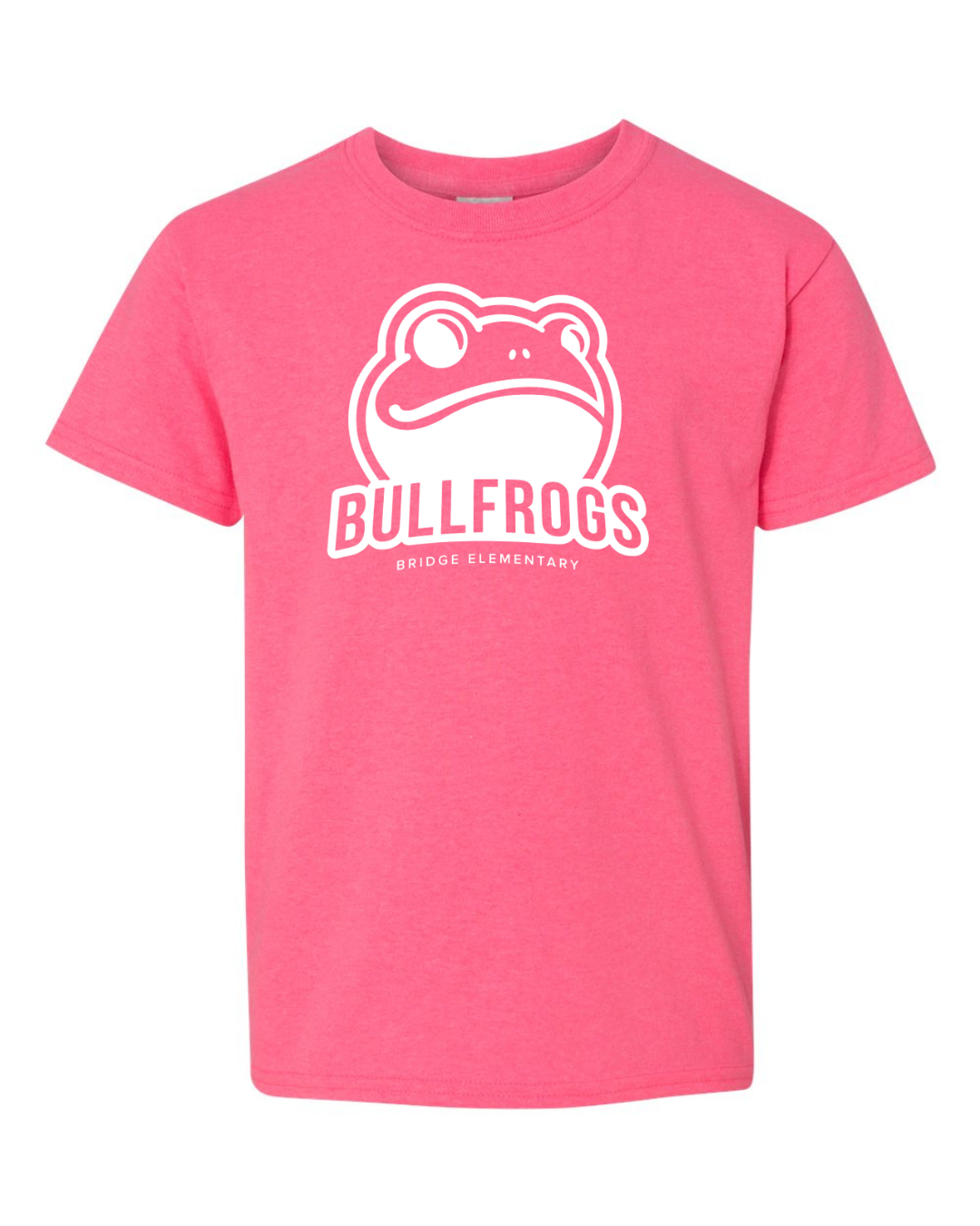 (Gildan) Youth shirt Safety Pink
