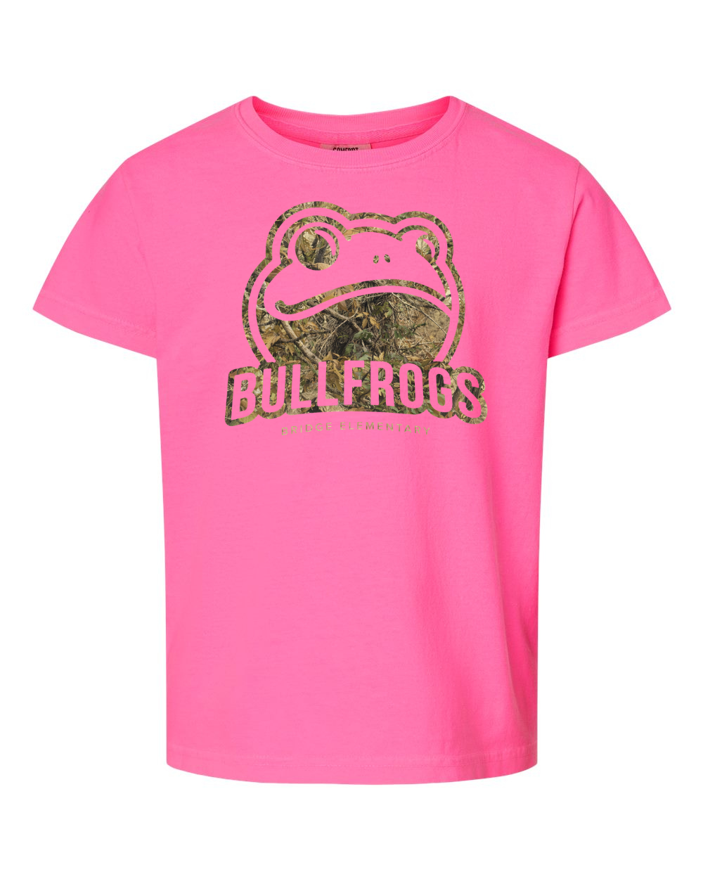Youth camo design Comfort Colors shirt