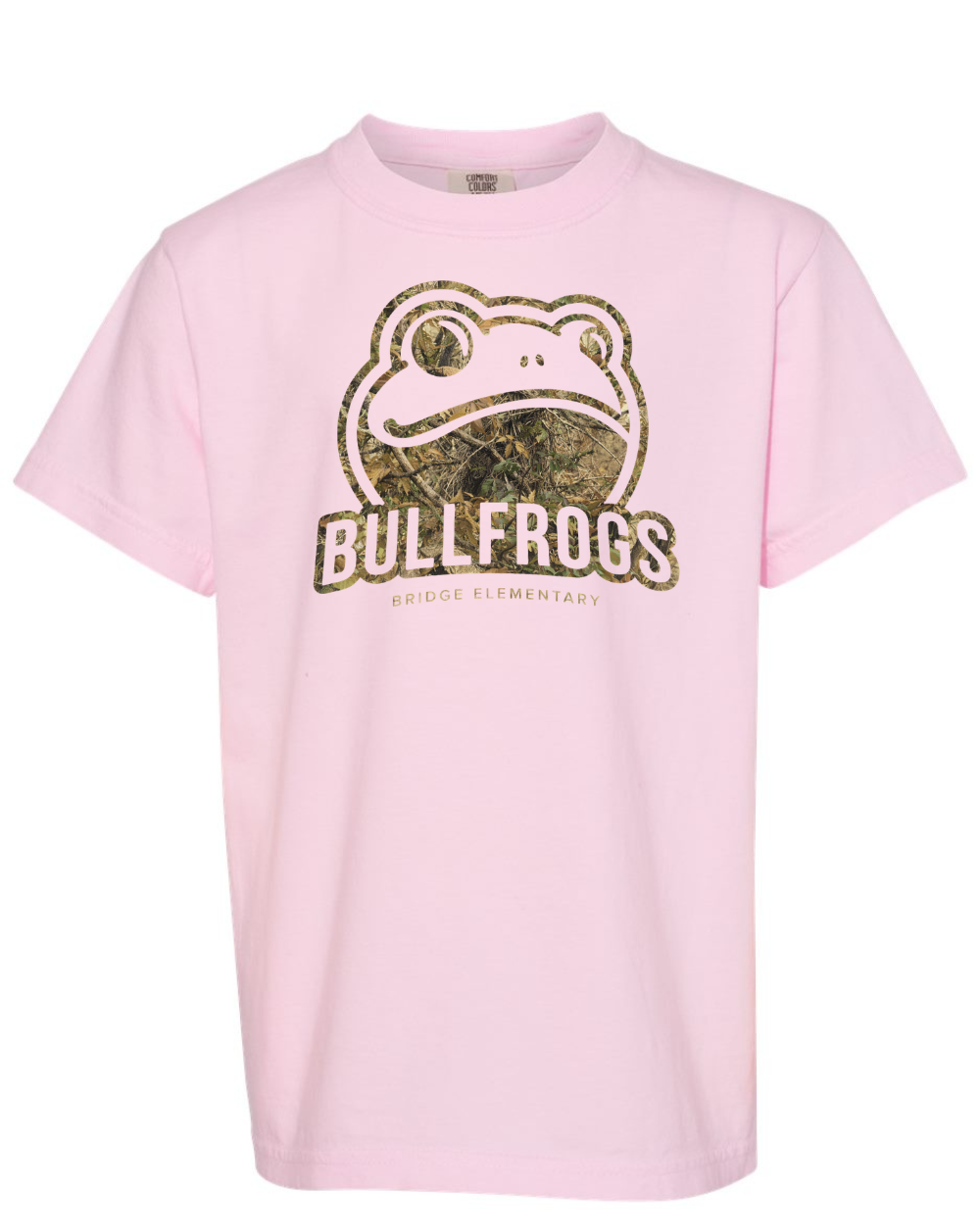Youth camo design Comfort Colors shirt