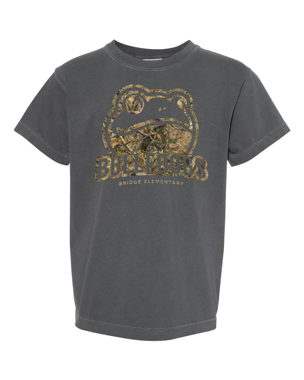 Youth camo design Comfort Colors shirt