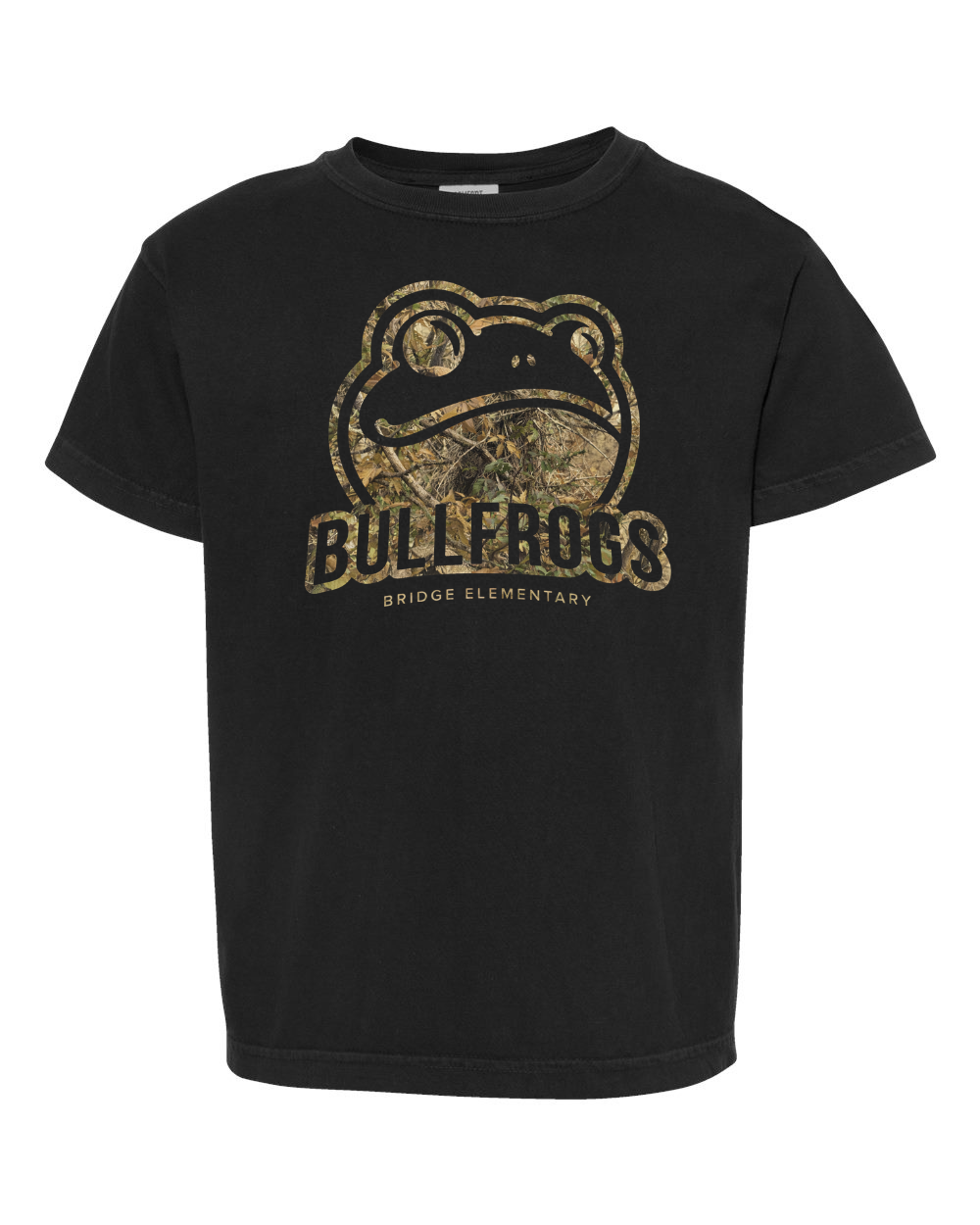 Youth camo design Comfort Colors shirt