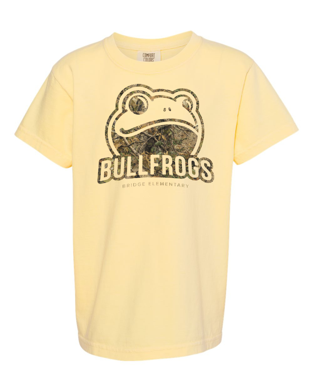 Youth camo design Comfort Colors shirt