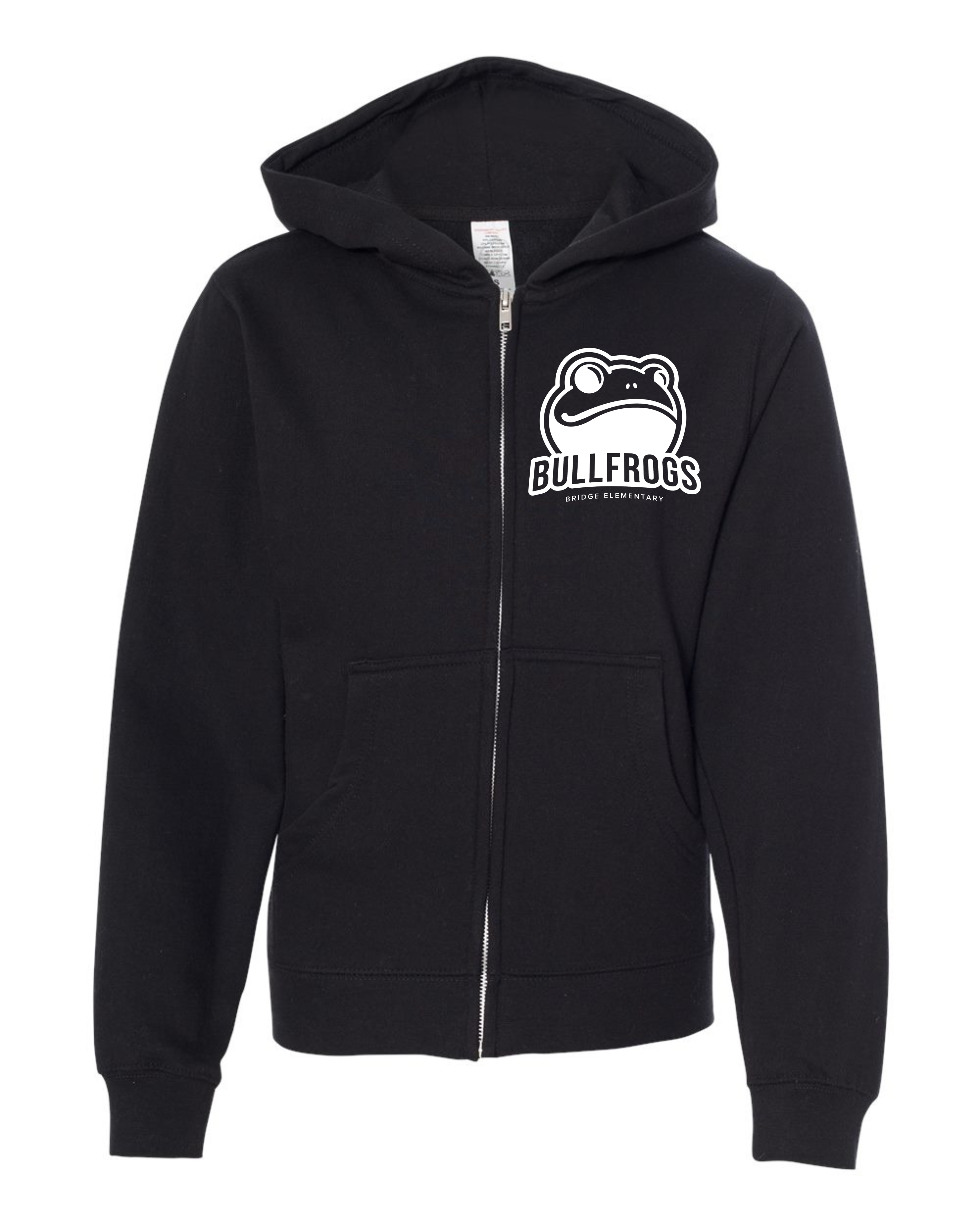 Youth zip up hoodie Black