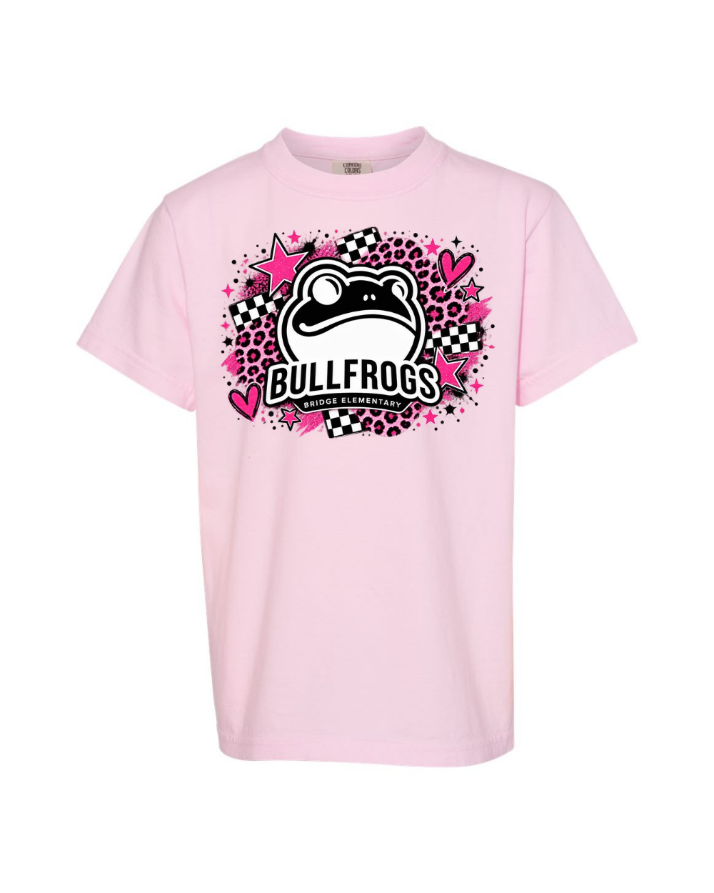 Youth comfort colors "pink leopard print"