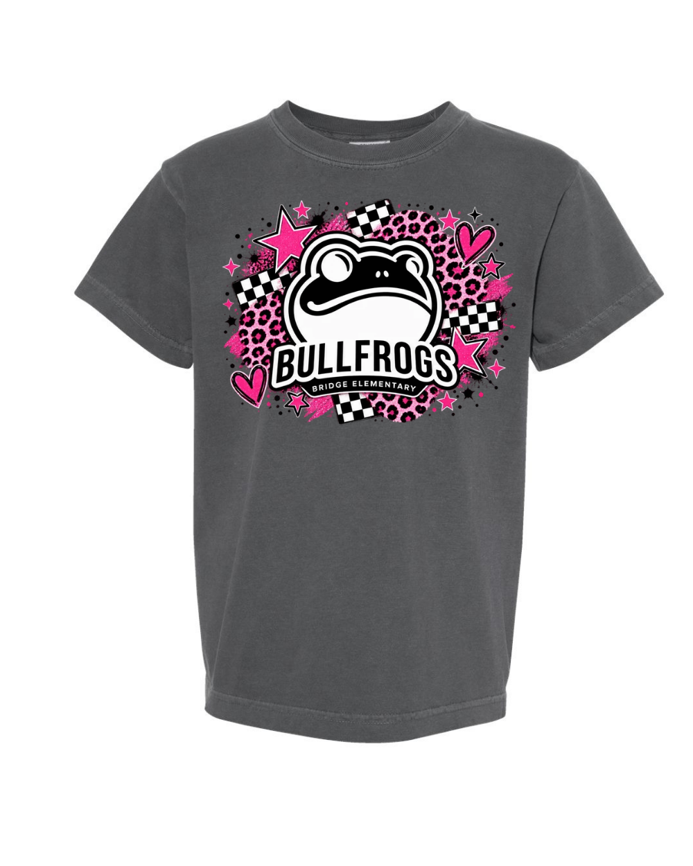 Youth comfort colors "pink leopard print"