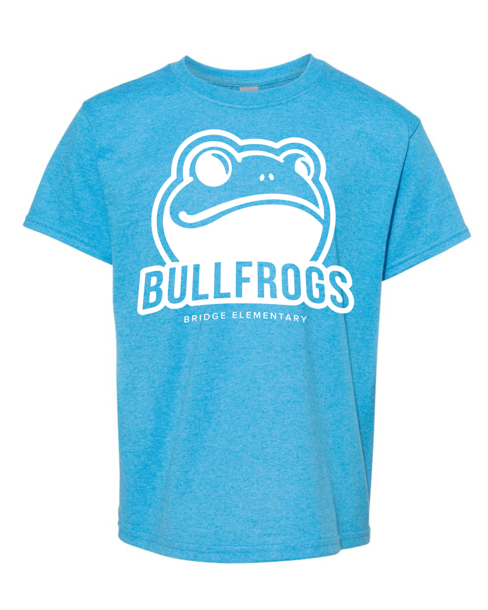 (Gildan) Youth shirt Heather sapphire