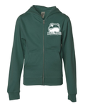 Youth zip up hoodie alpine green