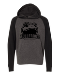 Youth Pull over hoodie Carbon/black (black design)