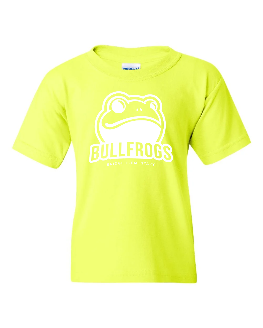 (Gildan) Youth shirt Safety green