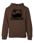 Youth Pull over hoodie Brown (black design)