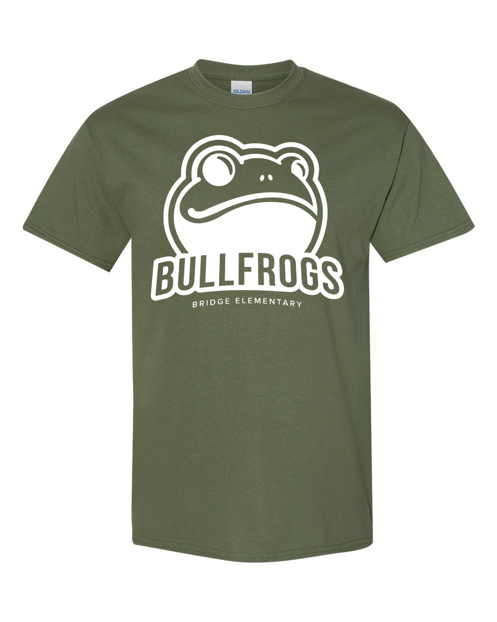(Gildan) Youth shirt military green