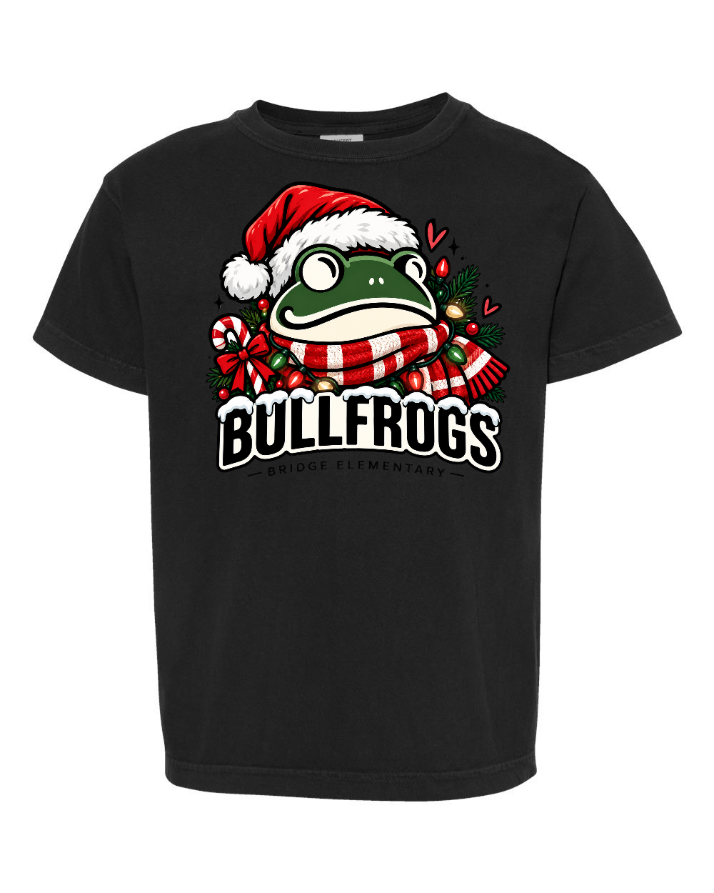 Youth comfort colors "christmas Santa hat"
