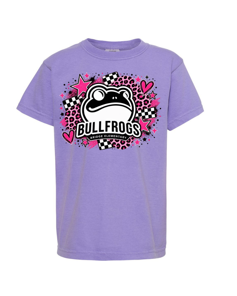 Youth comfort colors "pink leopard print"