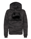 Youth Pull over hoodie dark camo (black design)