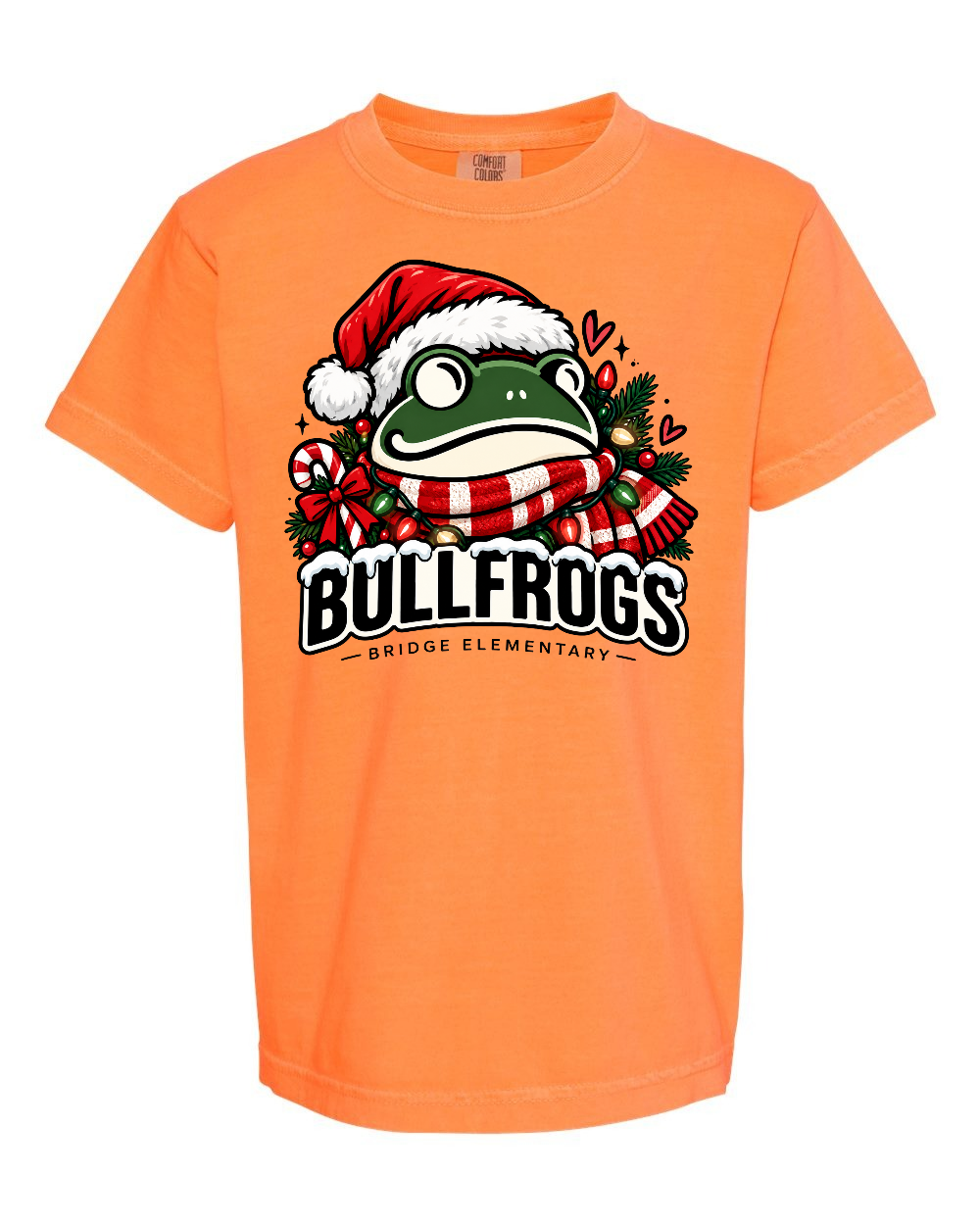 Youth comfort colors "christmas Santa hat"