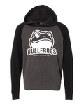 Youth Pull over hoodie Carbon/black (white design)