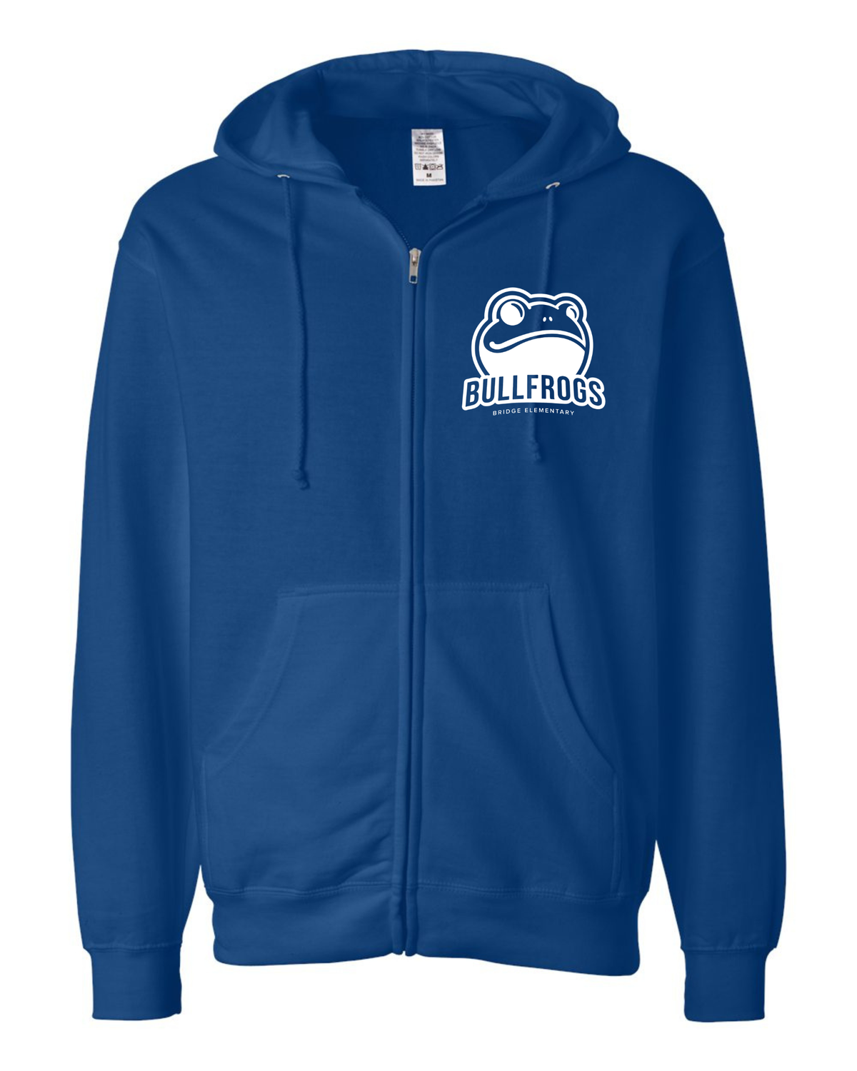 Adult zip up hoodie royal blue
