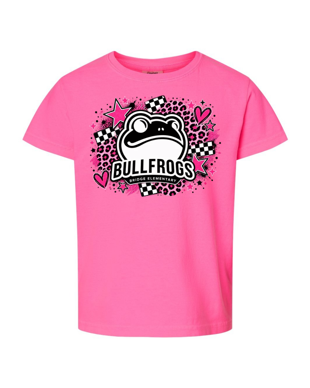 Youth comfort colors "pink leopard print"